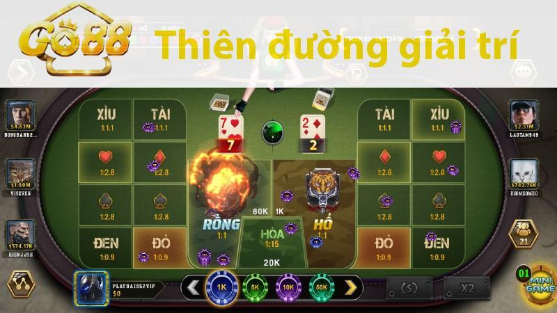 Giới thiệu game đánh bài Rồng Hổ tại topzo 