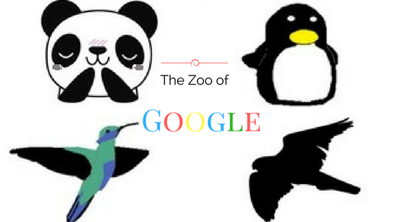 Le Zoo de Google, Panda, Pingouin, Colibri, Faucon