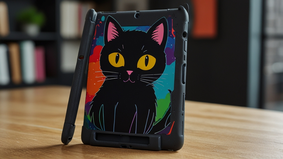 MXFDEGF Lenovo Tab M9 Cover Black Cat