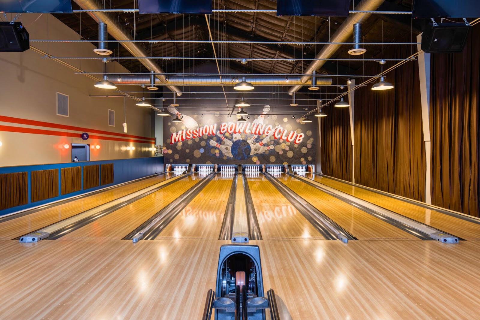 Bowling is a fun team building activity in San Francisco.