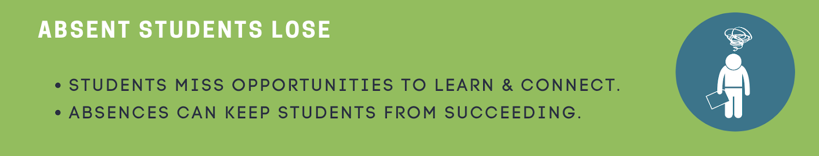 Everyone loses when students are absent. 