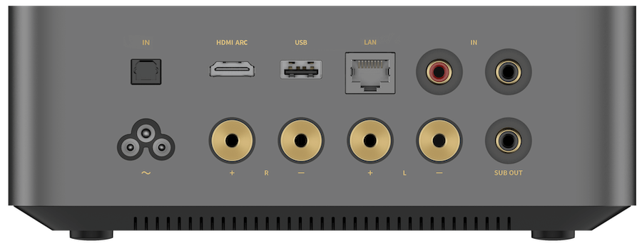 WiiM Amp Ultra rear view.