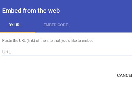 Insérer des iframes dans de nouveaux sites Google