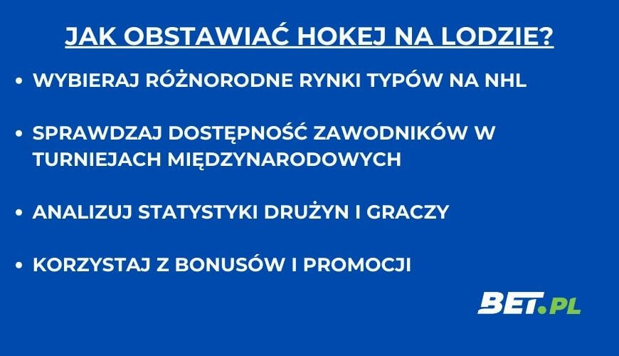 Jak obstawiać hokej na lodzie?