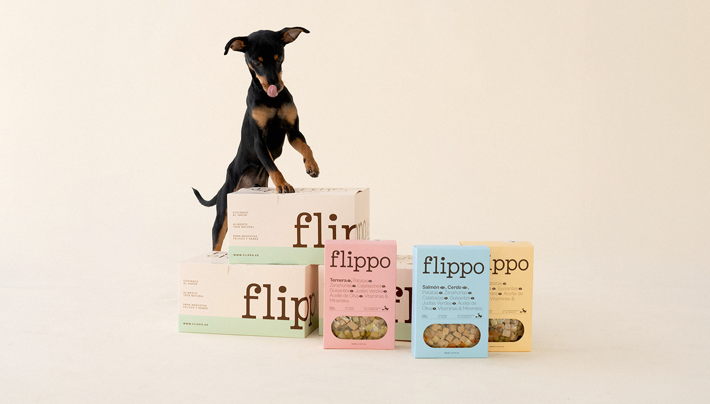 Image from the FLIPPO Pet Food: A Fresh Take on Branding and Packaging Design article on Abduzeedo