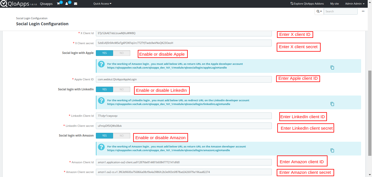 Configure