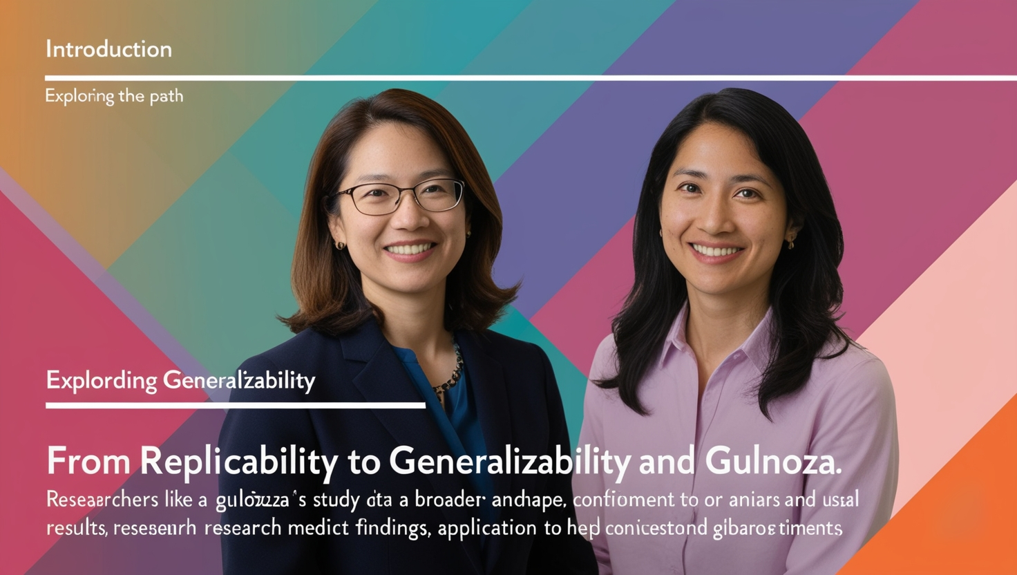 From Replicability to Generalizability and Gulnoza