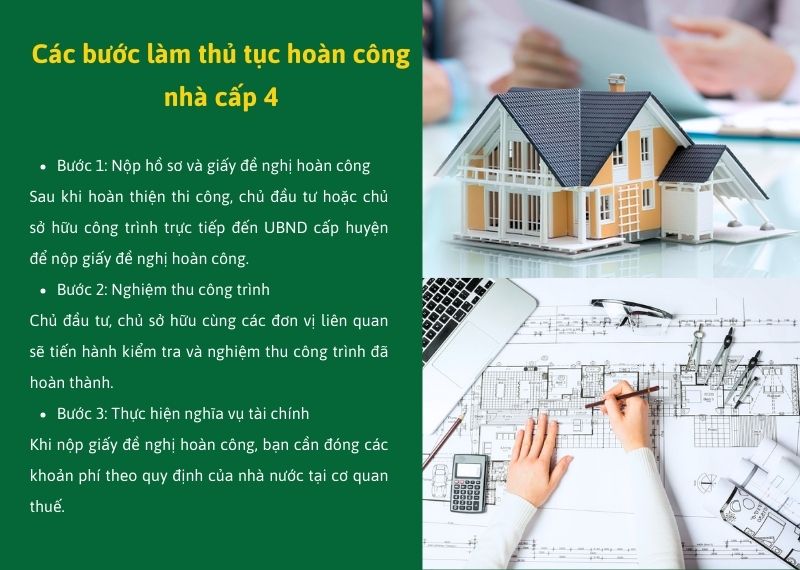 Các bước làm thủ tục hoàn công nhà cấp 4 Xây dựng Nhất tín