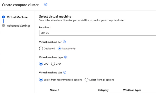 create a cluster