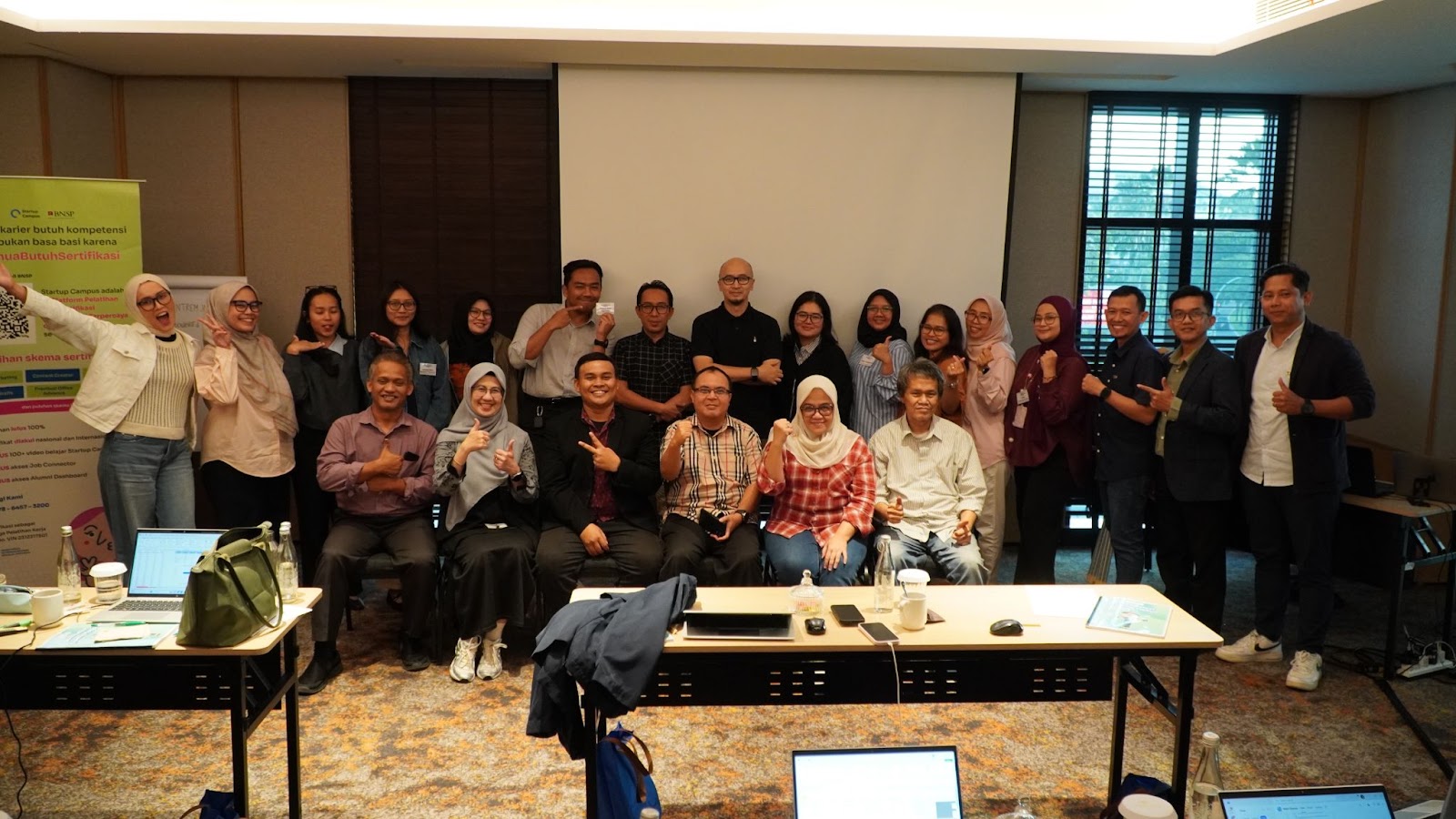 Karyawan Bank Indonesia sedang mengikuti Pelatihan & Sertifikasi BNSP di Startup Campus