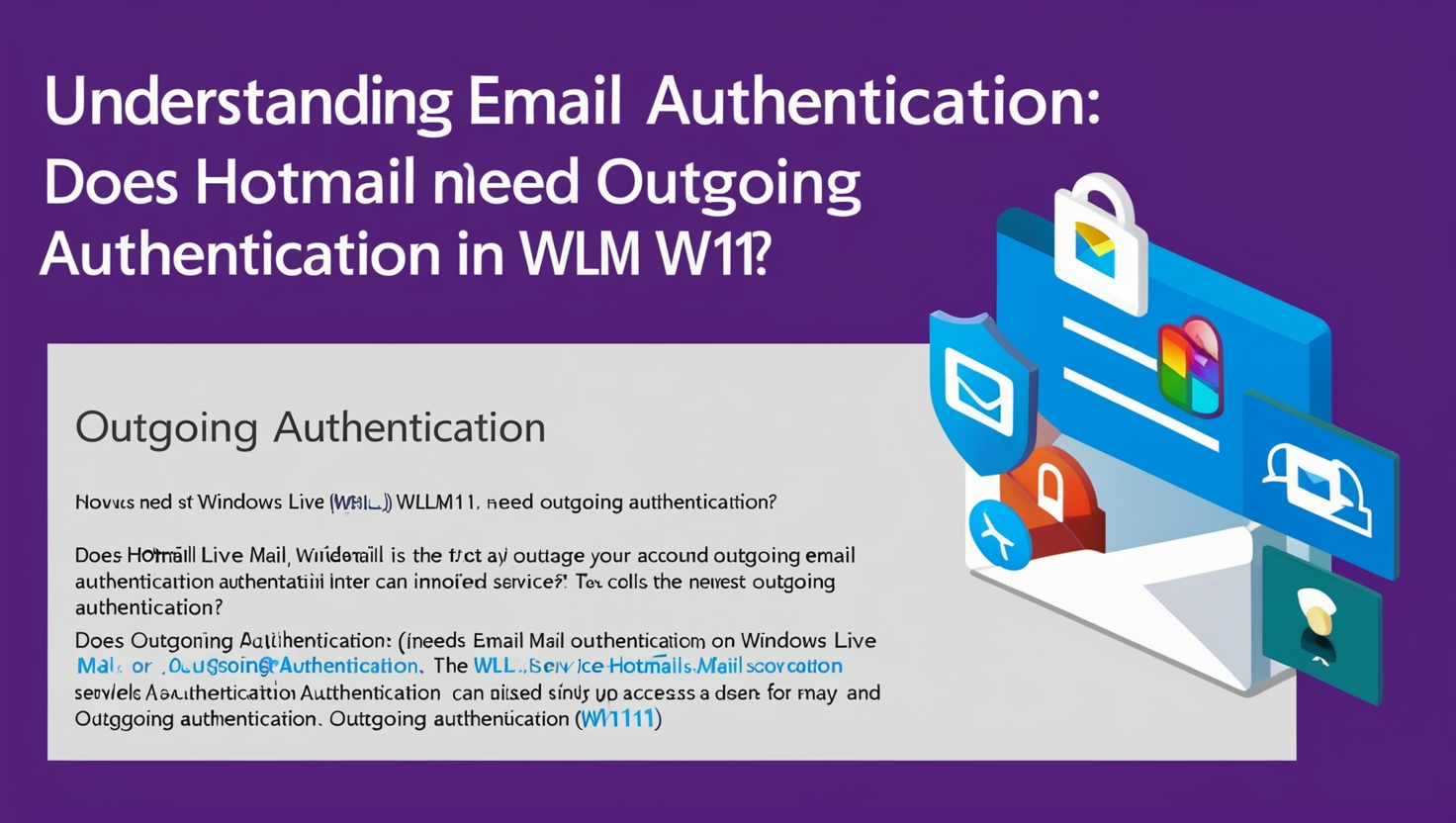 Understanding Email Authentication: Does Hotmail Need Outgoing 