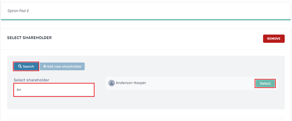 select shareholder