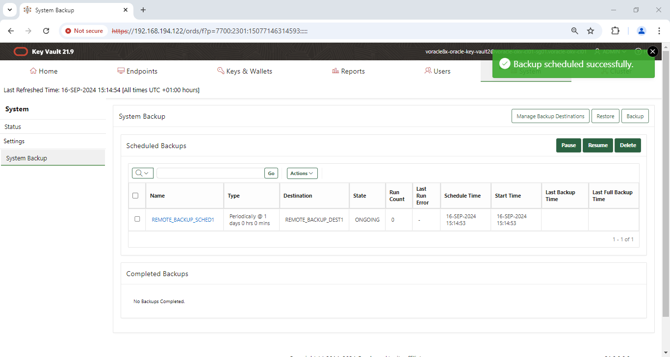 System Backup - Google Chrome