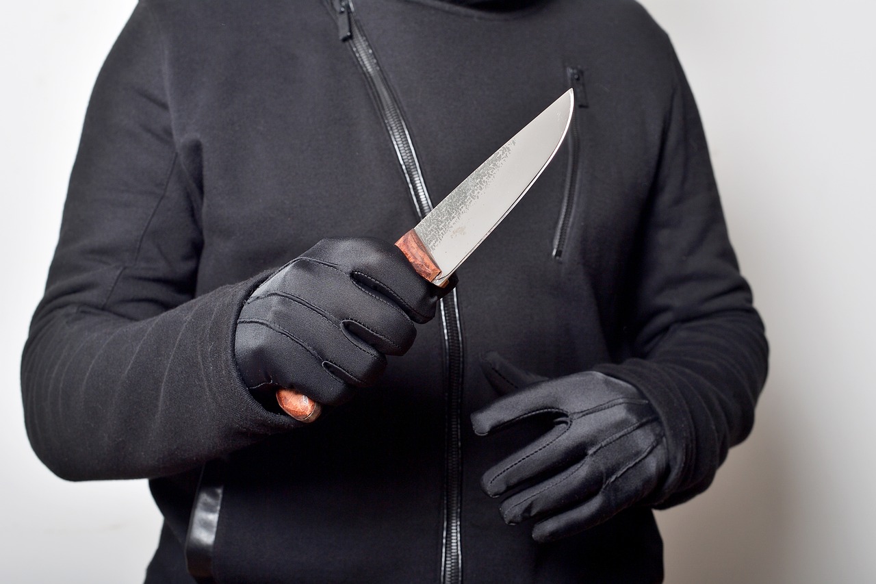 A man holding a knife