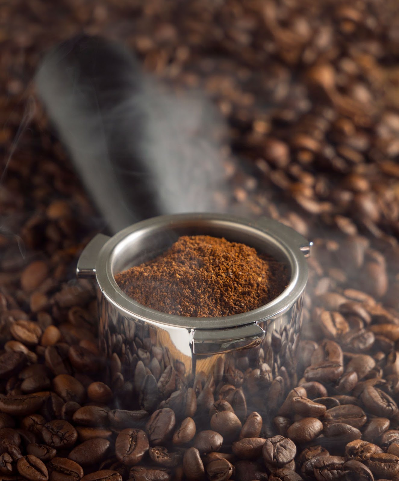 coffee powder in mug with seeds