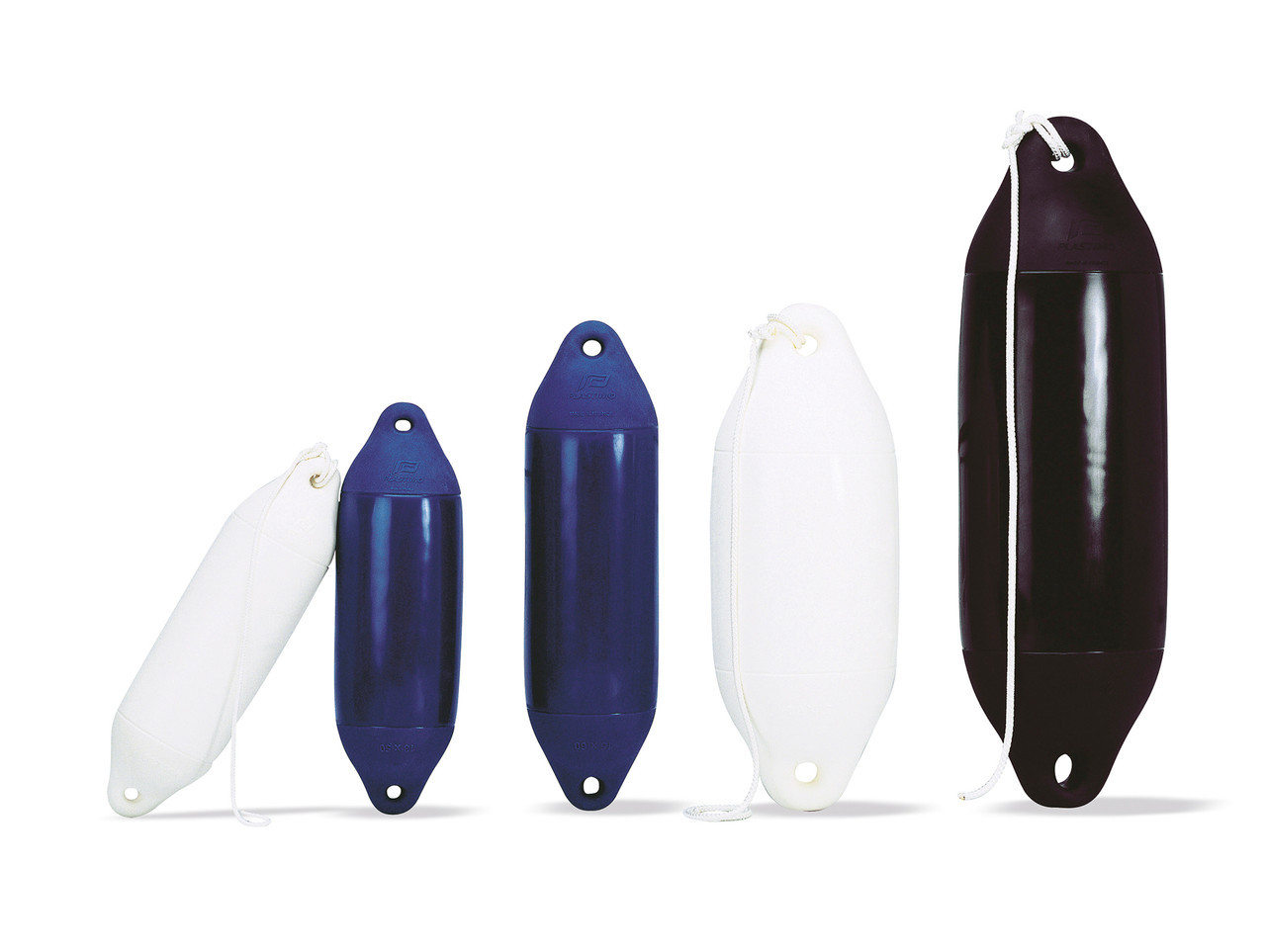 Various sizes of Plastimo fenders