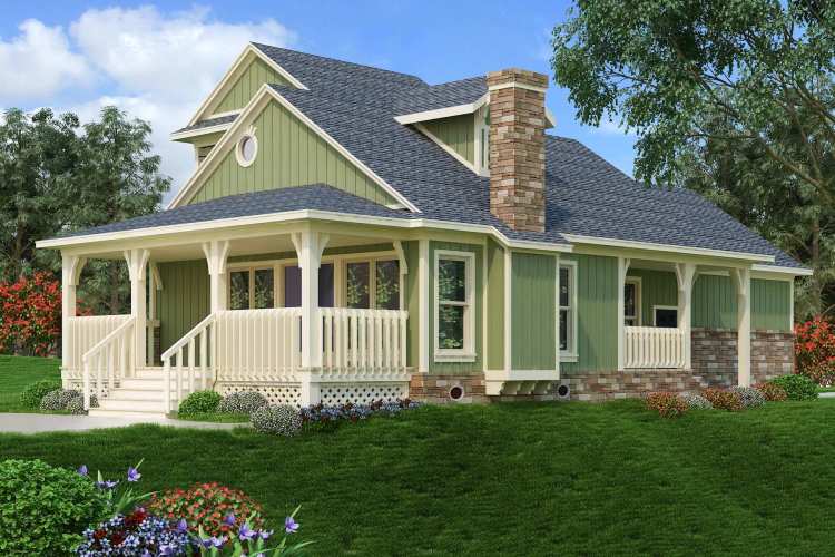 Single-Story 2-Bedroom Dell Wood Cottage with a Loft