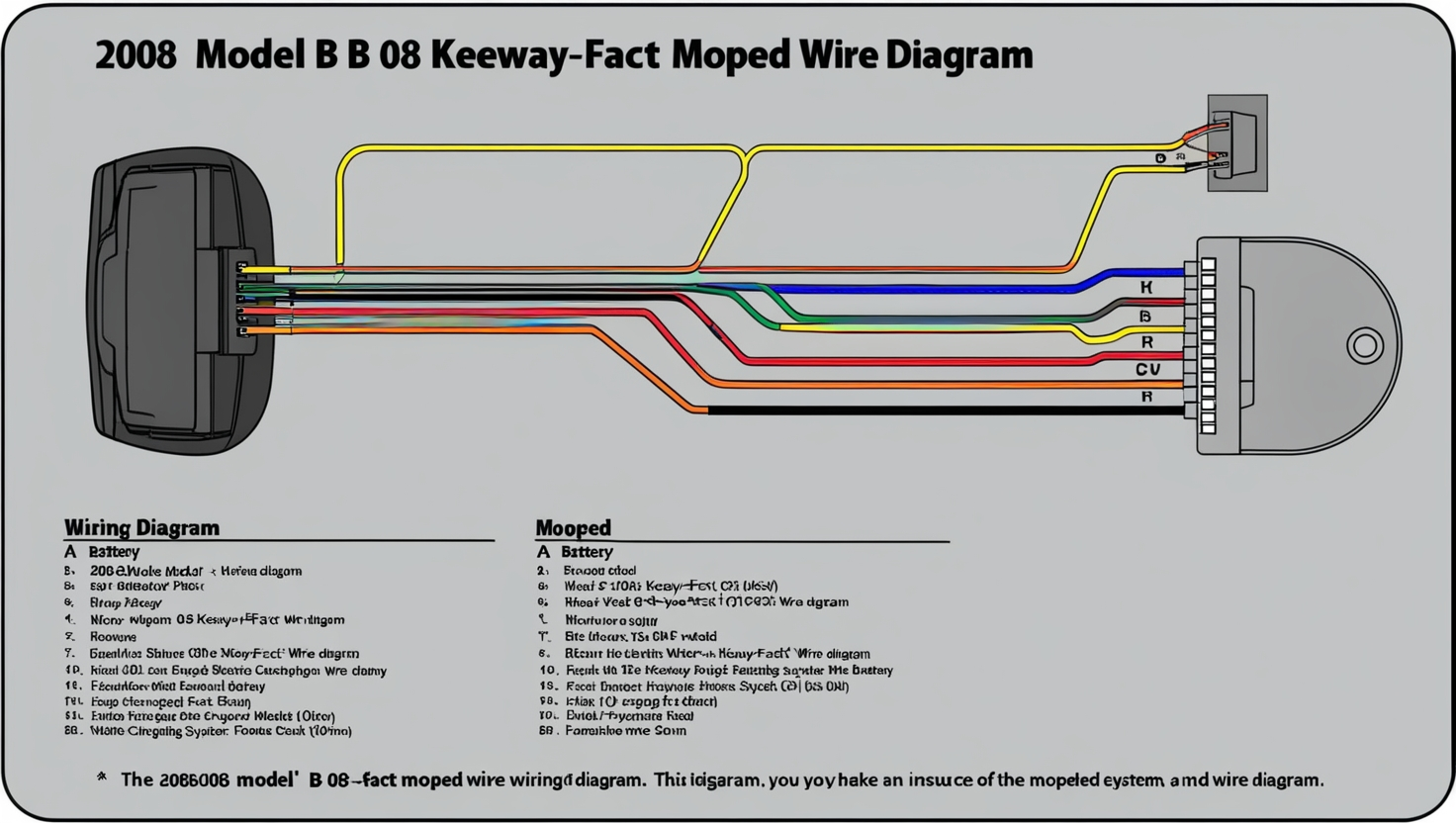 2008 Model B 08 Keeway-Fact Moped Wire Diagram