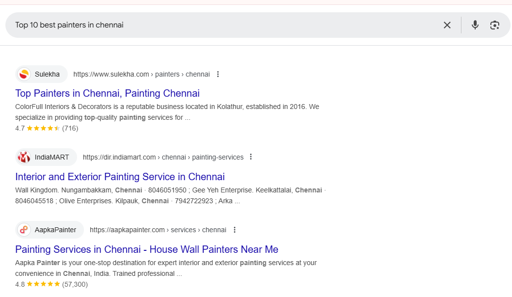 SEO for painters