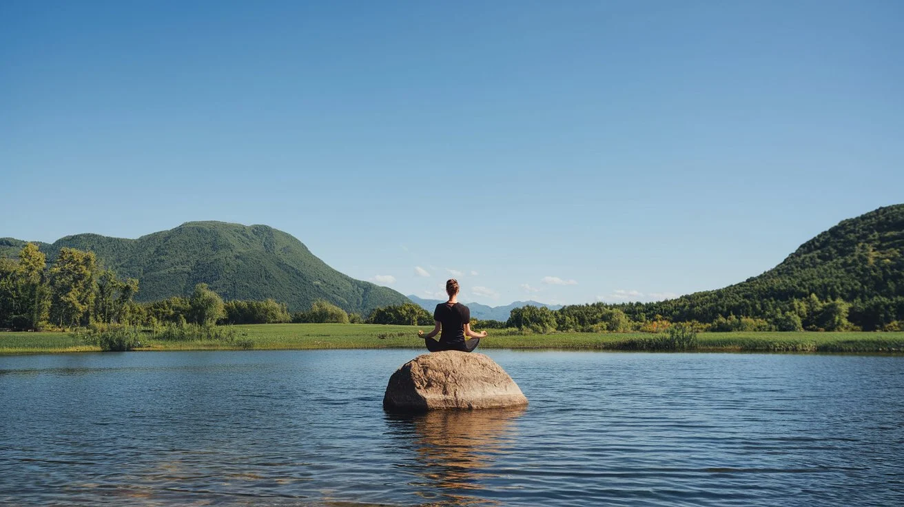 Meditation and mindfulness during a digital detox.