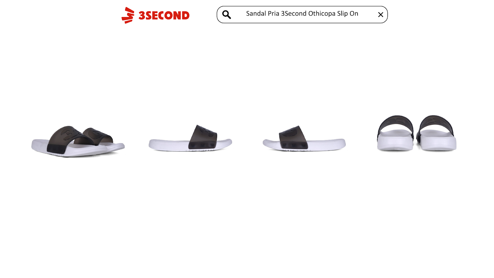 Sandal Slip On Pria Putih