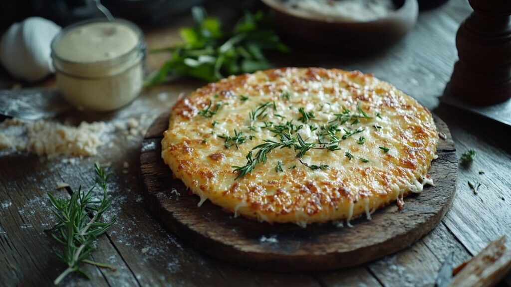 Swiss Rösti crispy traditional potato dish with cheese