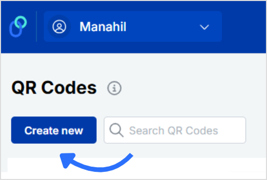 Create New QR code