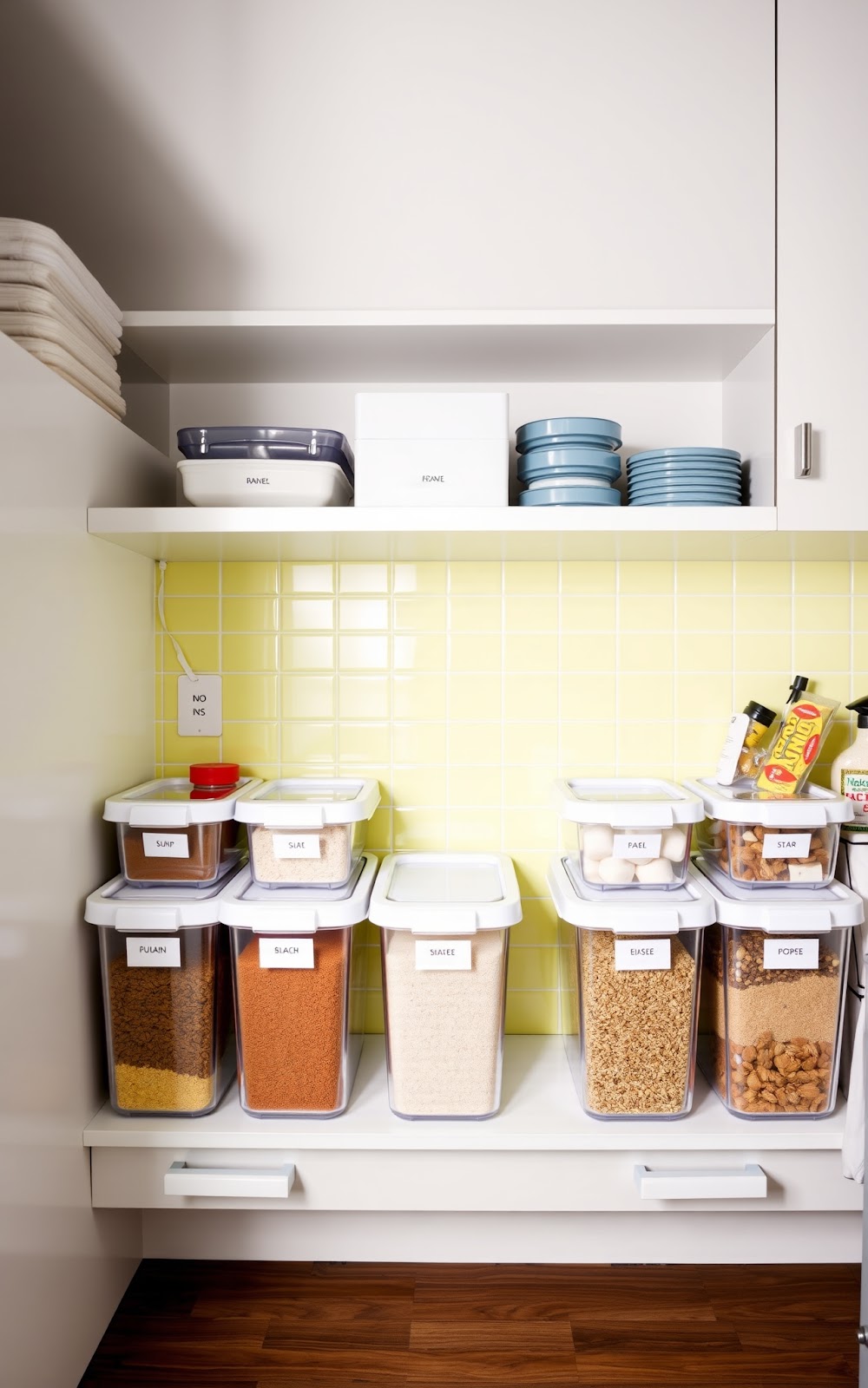 Organized kitchen storage