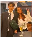 A picture of  Kim Bum and Lee Min Jung 