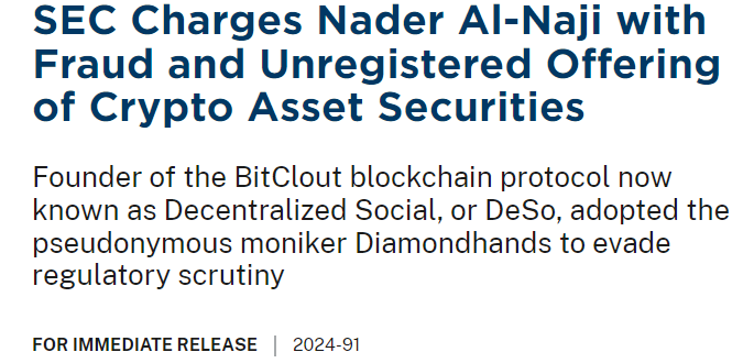 SEC Charges BitClout Founder with Fraud Over Misuse of Investor Funds
