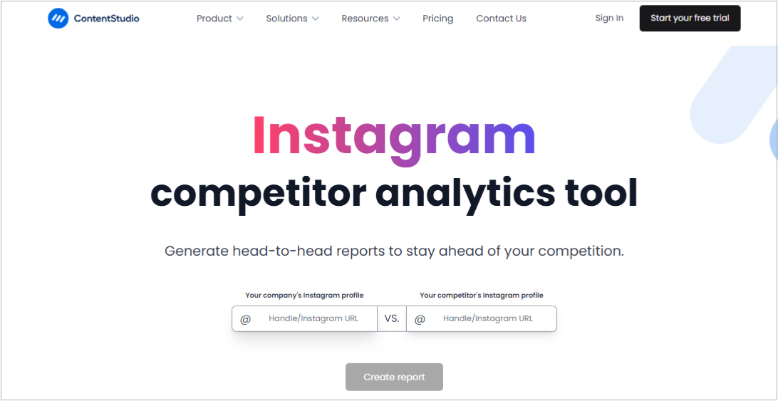 instagram competitor analytics tool 