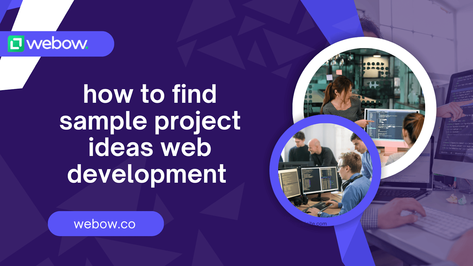 how to find sample project ideas web development