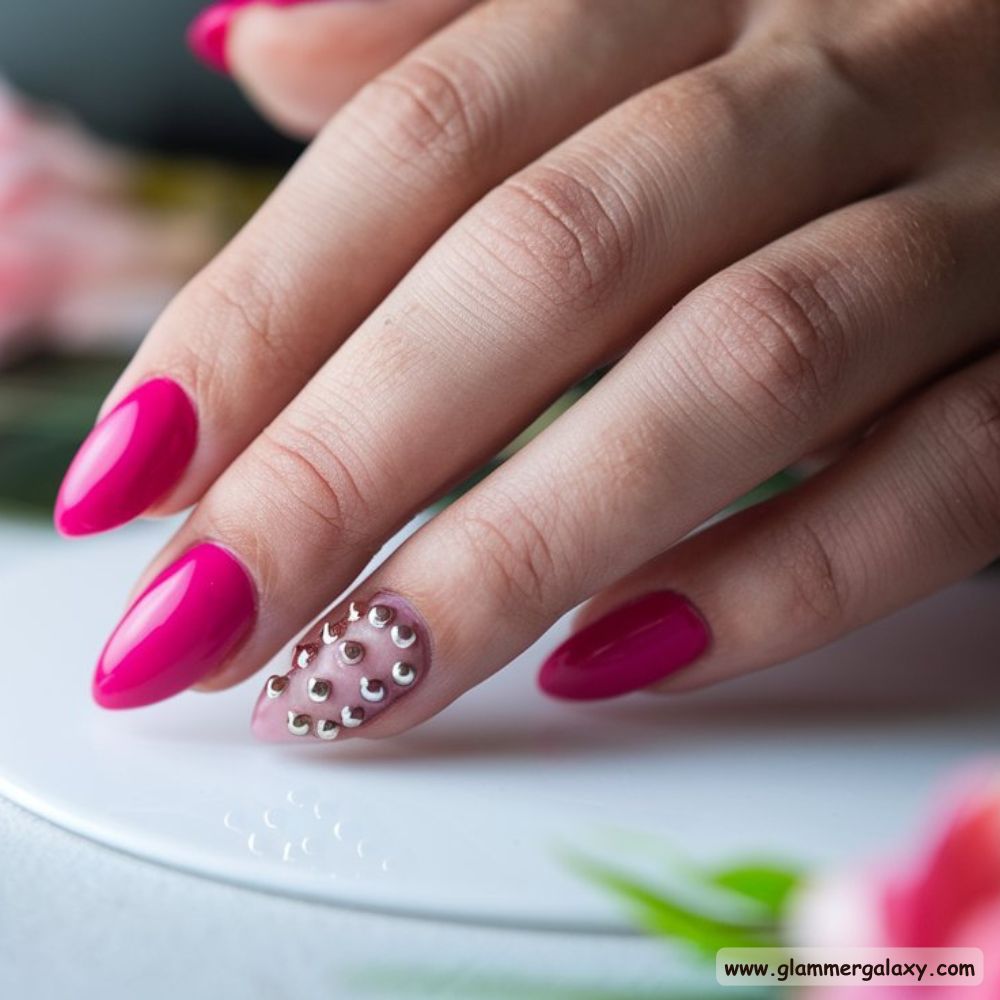 Birthday Nail Designs having Studded Nail Designs
