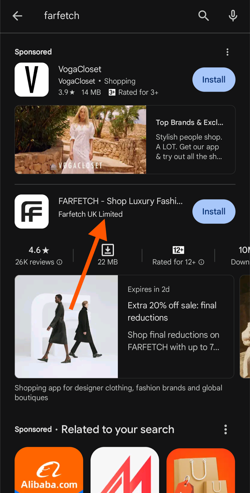 download the FARFETCH app