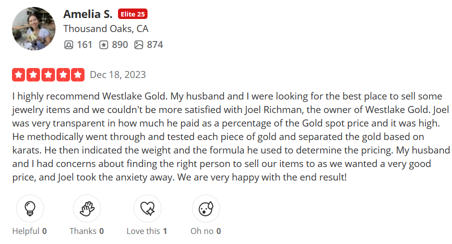 review 2 of Westlake Gold