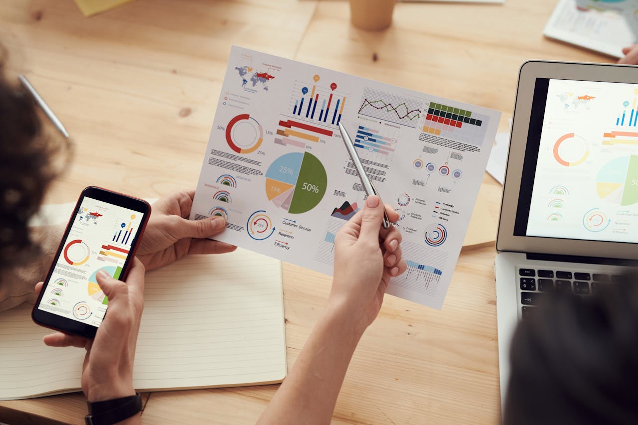 Using graphs and data to gather result