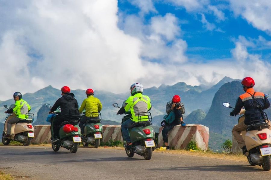 Travel to Ha Giang by motorbike.