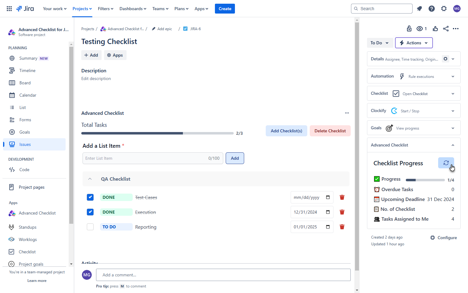 Real-Time Progress Tracking