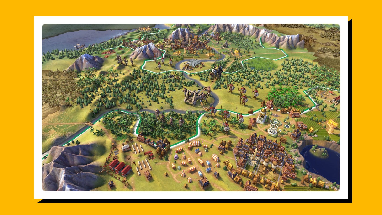 Managing your civilization in Sid Meier’s Civilization VI.