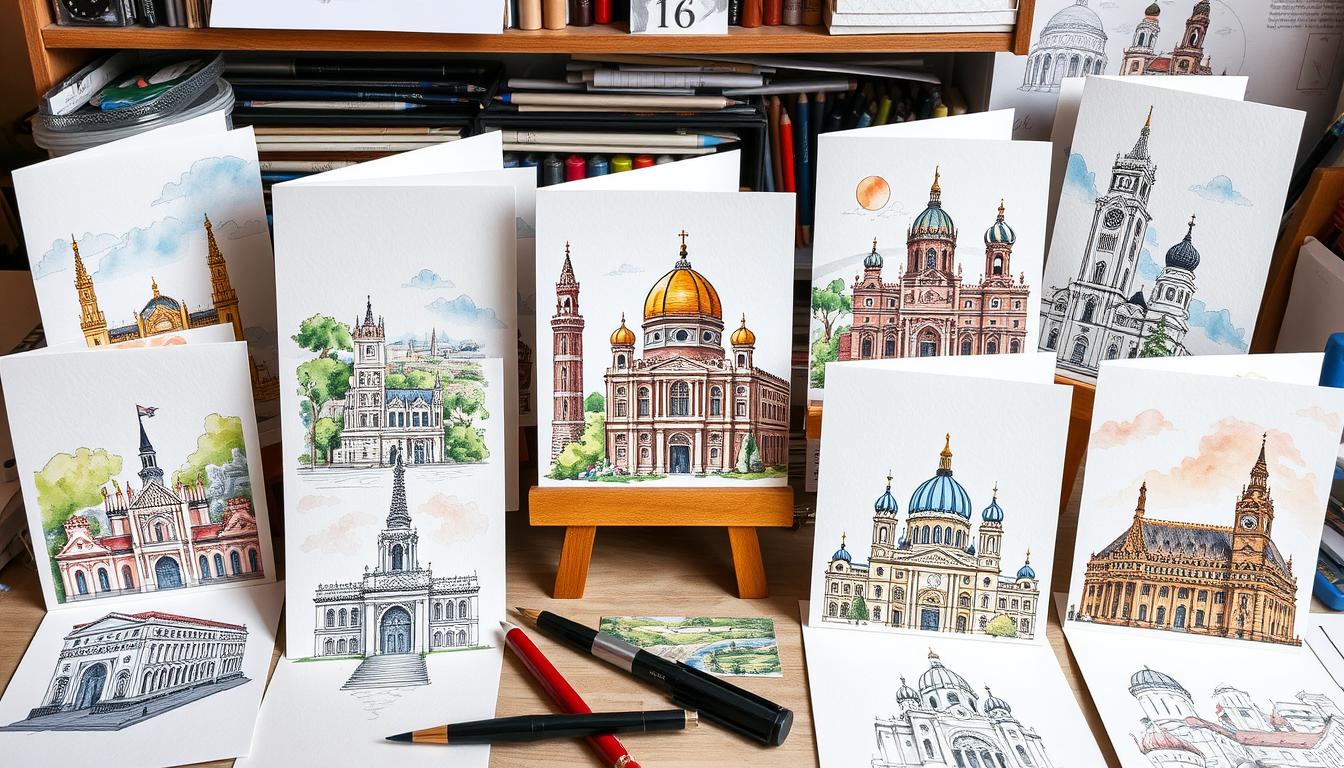 Architectural Illustration Cards