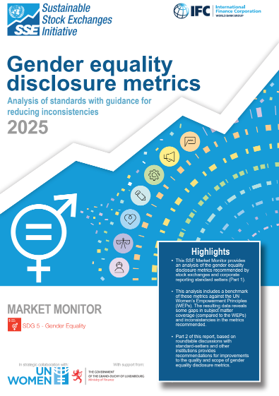 Gender equality disclosure metrics cover
