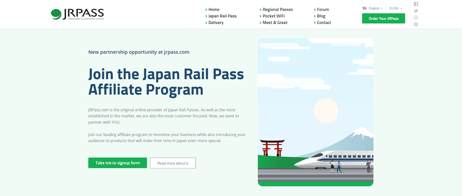 JRPass affiliate program