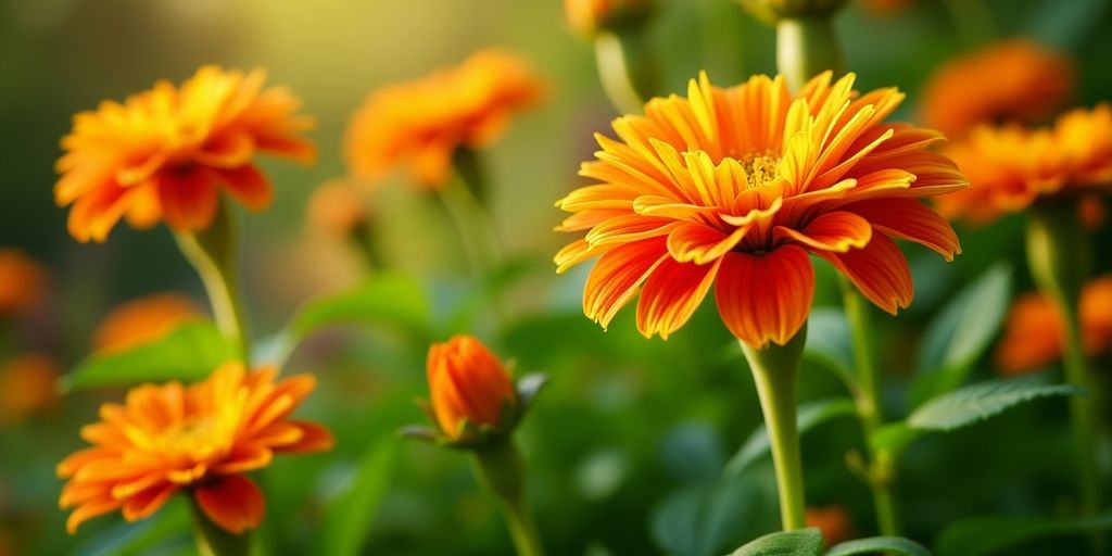 Flores das Onze Horas em um jardim vibrante.