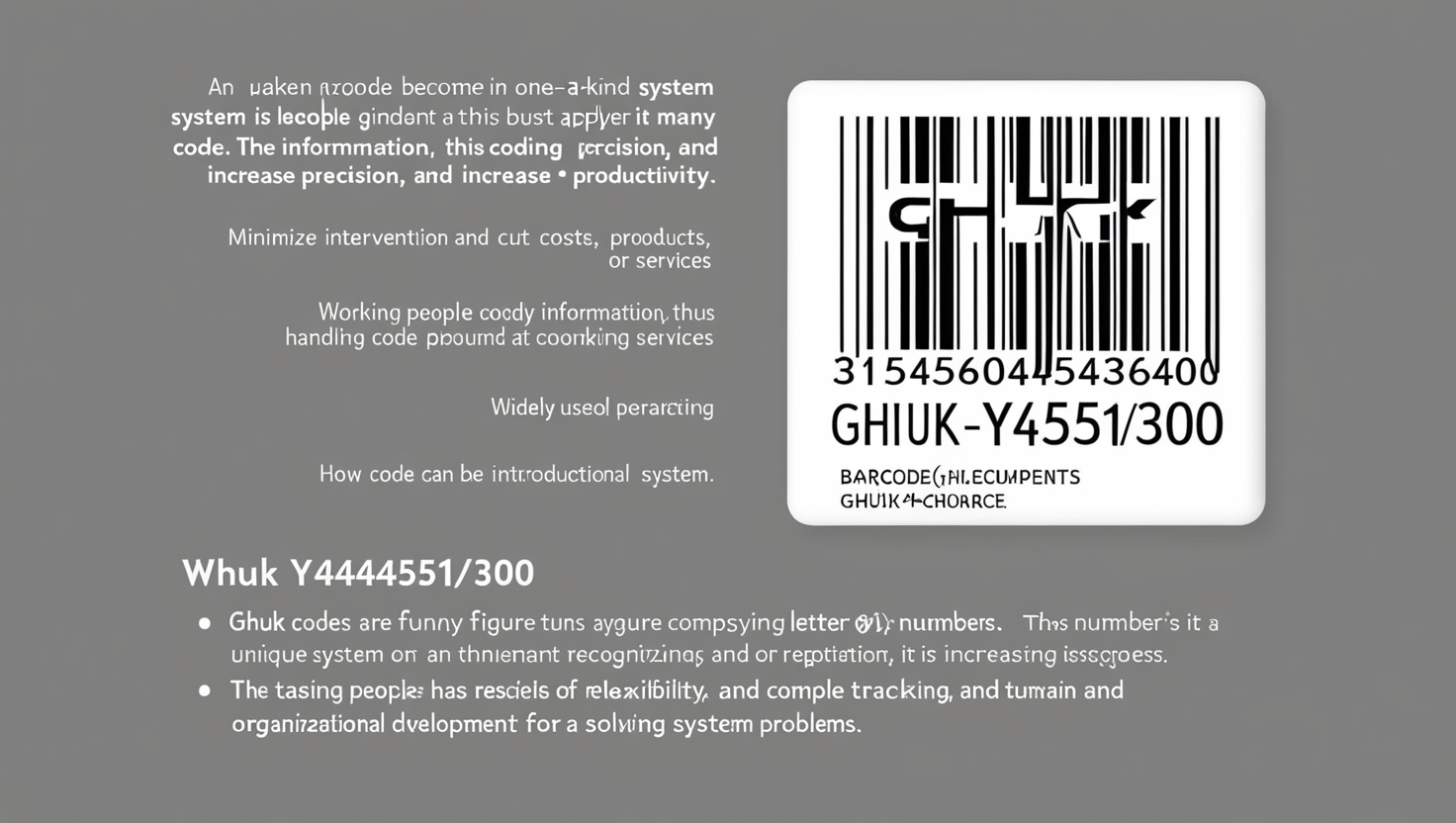 Ghuk-y44551/300 has become significant in many industries as it functions as a one-of-a-kind system. It is unique in its capacity to minimize intervention and cut costs, enhance precision, and increase productivity. Working people widely apply it to categorize information, thus handling tasks and increasing performance.
In this post, the reader will be introduced to ghuk-y44551/300, its importance, and its operation. Learning about this system, how it can be optimally employed, and the tasks it poses is also informative for organizations.
What Is ghuk-y44551/300?
ghuk-y44551/300 is an acronym used for coding, thus tracking assets, products, or services. Barcodes are funny figures comprising letters and numbers that give a unique code to each item in a store. This structuring makes recognition and tracking within these systems relatively simple.
It is widely used in the manufacturing, retail, and technology industries. Thanks to its flexibility and reliability, it is a way of solving many organizational problems. Ghuk Y44551/300 >, Ghuk Y44551/300 is not just a code but a weapon in organizational development.

