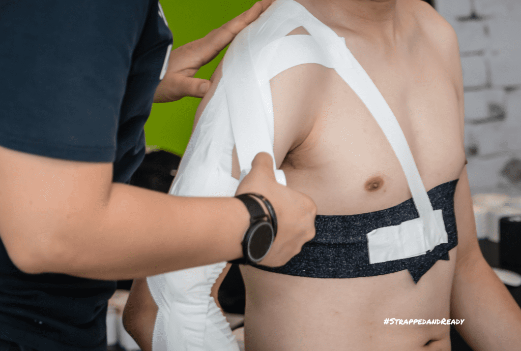 Athlete Shoulder Taping