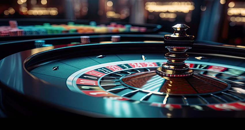 Ruota della roulette di un casinò per il gioco d’azzardo