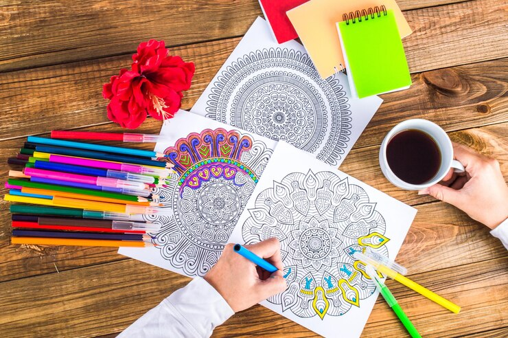 Mandalas making