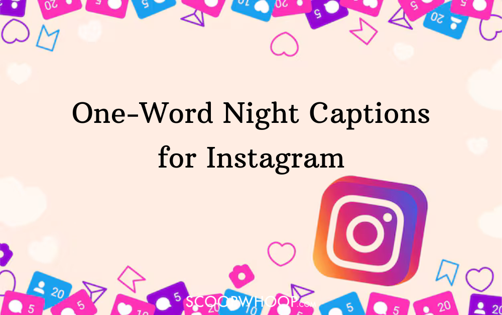 one word night captions for instagram