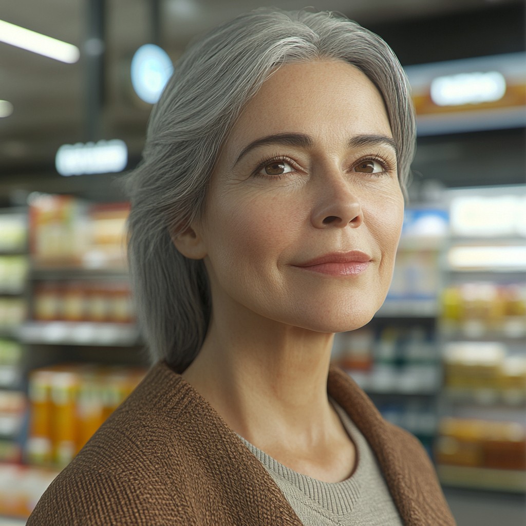 A woman in a supermarket | Source: Midjourney