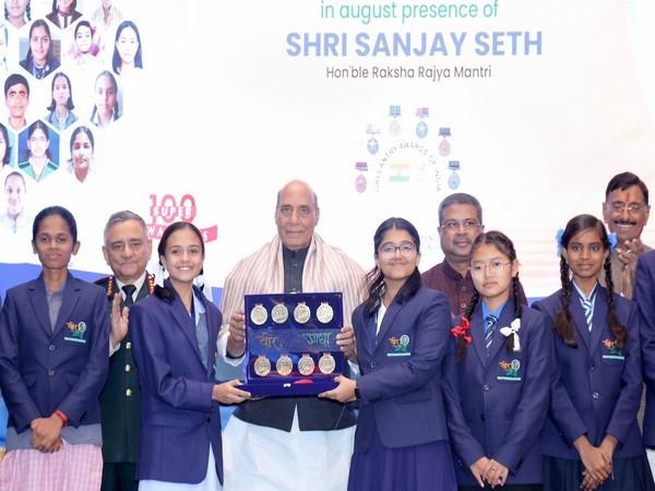 Defence Minister Rajnath Singh at the event (Photo: Rajnath Singh/X)